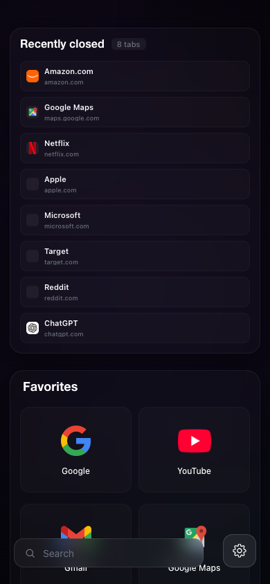 Мобильная одноколоночная компоновка MagicTab